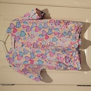 Set of 4 Scrub Tops - Size large